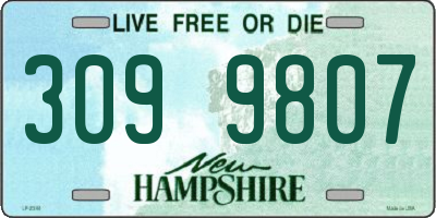 NH license plate 3099807