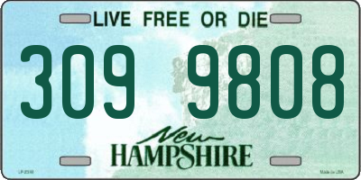 NH license plate 3099808