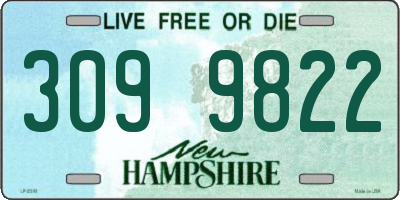 NH license plate 3099822