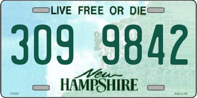 NH license plate 3099842