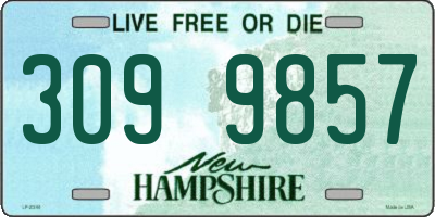 NH license plate 3099857