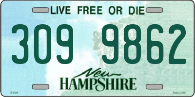NH license plate 3099862