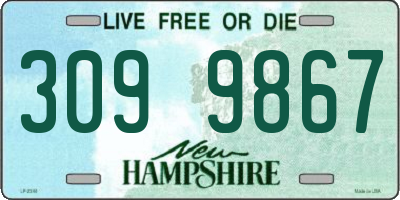 NH license plate 3099867