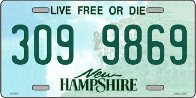NH license plate 3099869
