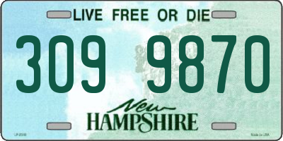 NH license plate 3099870