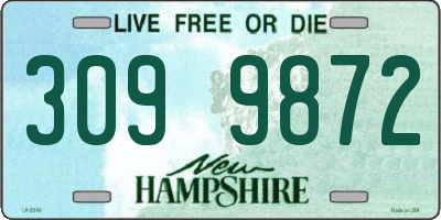 NH license plate 3099872
