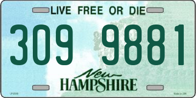 NH license plate 3099881