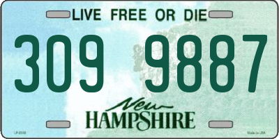 NH license plate 3099887