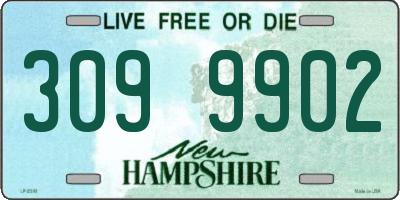 NH license plate 3099902