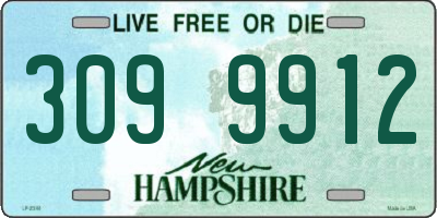 NH license plate 3099912