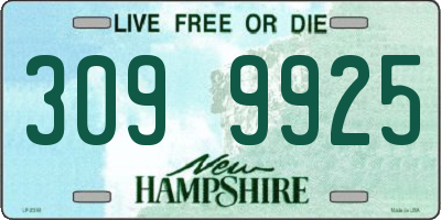 NH license plate 3099925