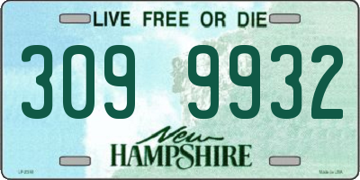 NH license plate 3099932