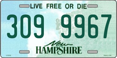 NH license plate 3099967