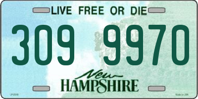 NH license plate 3099970
