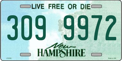 NH license plate 3099972