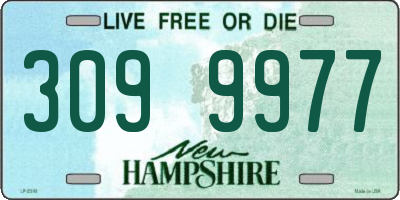 NH license plate 3099977