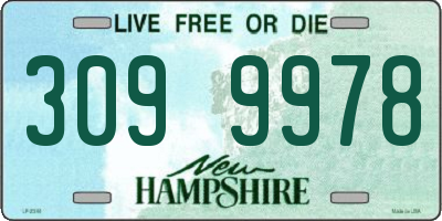 NH license plate 3099978