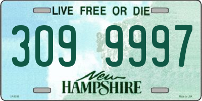 NH license plate 3099997