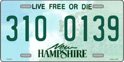 NH license plate 3100139