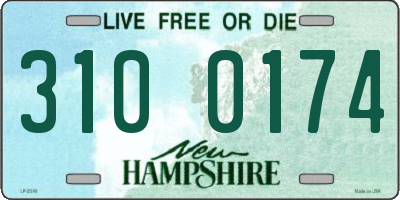 NH license plate 3100174