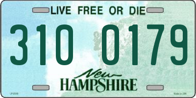 NH license plate 3100179
