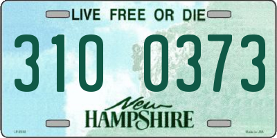 NH license plate 3100373