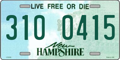 NH license plate 3100415