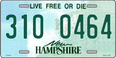 NH license plate 3100464