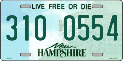 NH license plate 3100554