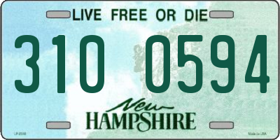NH license plate 3100594