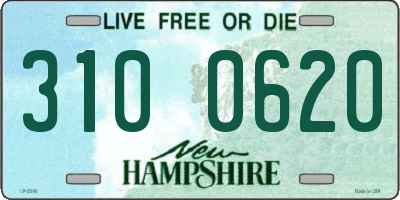 NH license plate 3100620