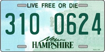 NH license plate 3100624