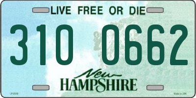 NH license plate 3100662