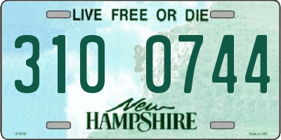 NH license plate 3100744