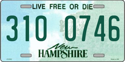 NH license plate 3100746