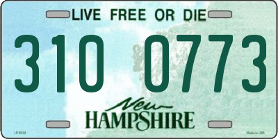 NH license plate 3100773