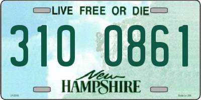 NH license plate 3100861