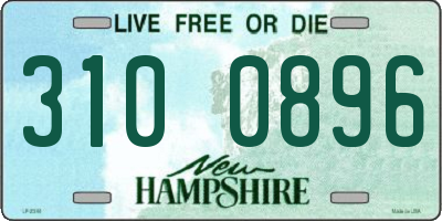 NH license plate 3100896