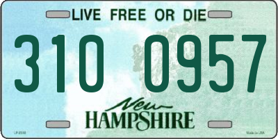 NH license plate 3100957