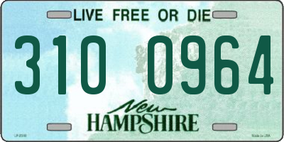 NH license plate 3100964