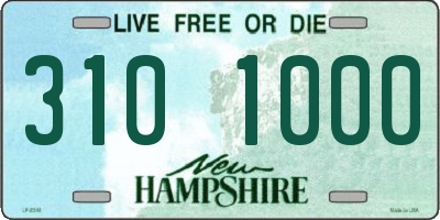 NH license plate 3101000