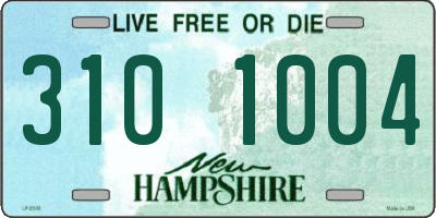 NH license plate 3101004