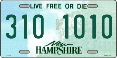 NH license plate 3101010