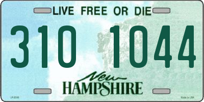 NH license plate 3101044
