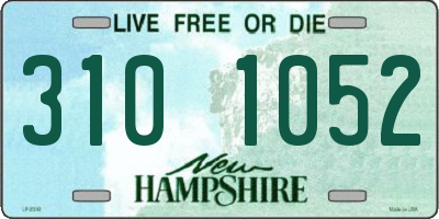 NH license plate 3101052
