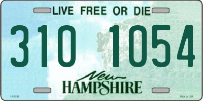 NH license plate 3101054