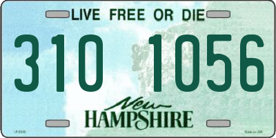 NH license plate 3101056