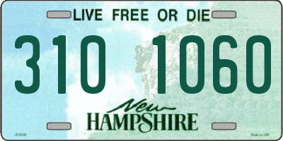 NH license plate 3101060