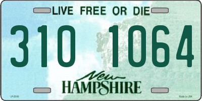 NH license plate 3101064