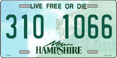 NH license plate 3101066